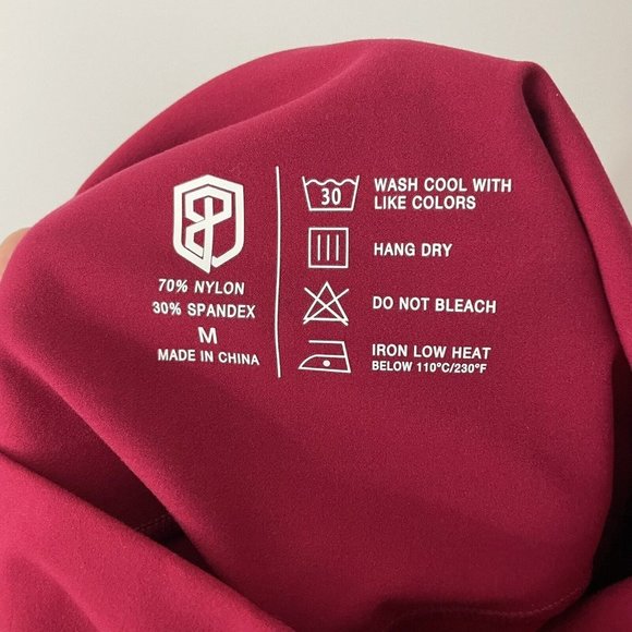 Born Primitive Leggings Womens M Cranberry Red Full Length High Rise Pants EUC - Picture 10 of 10